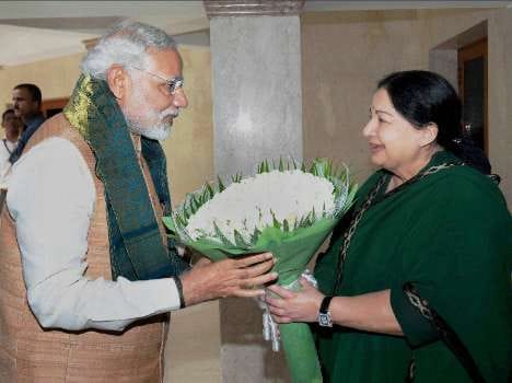 Jayalalithaa is with Modi on GST
