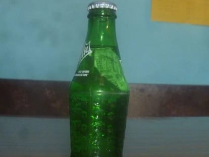 polythene found in cold  drink bottle
