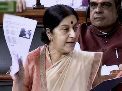 debate in lok sabha on lalitgate