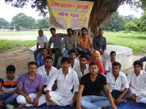 Students sat on an indefinite hunger strike