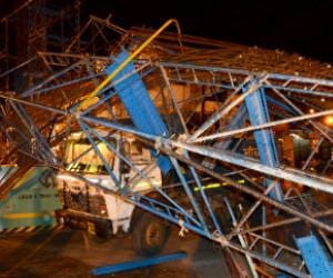 Metro piller collapsed in Lucknow.