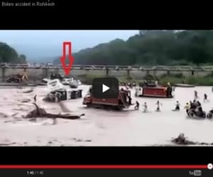 bolero accident due to river at rishikesh.