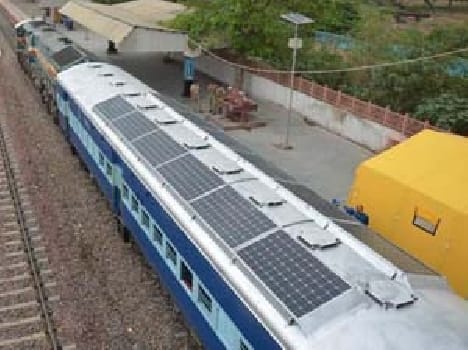 The trains will run from solar panel lights and fans