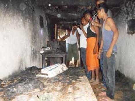 Fire burned millions Goods
