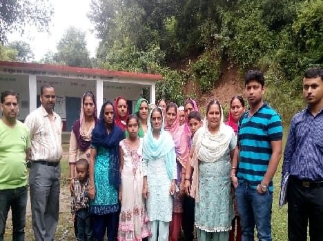 unicef team awareness to villagers