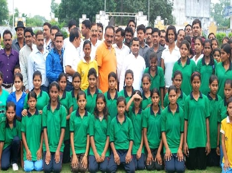 Bdwar college champion of girls in kabaddi