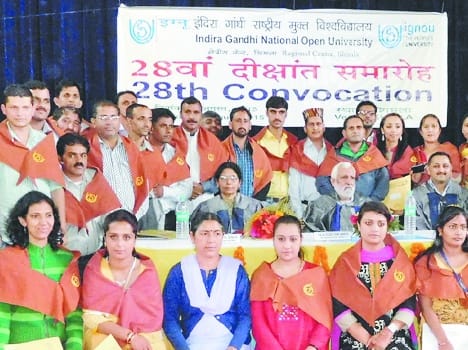 ignou 28th convocation ceremony in kotshera college.