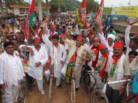 The city reached the village bicycle tour