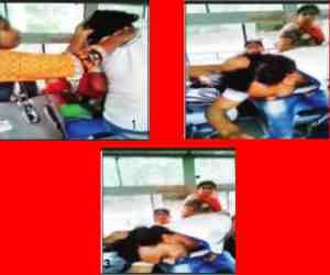 woman drags her molestor by hairs to police station