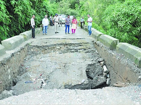 Heavy rainfall in bilaspur