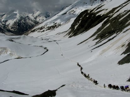 indian army road to kargil via himachal lahaul spiti indo pak border.