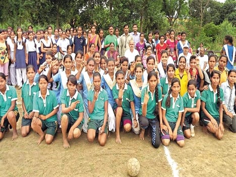 Rakha Girls College won in handball 