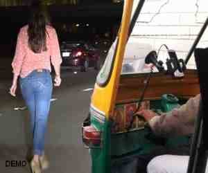 attempt to robbed with young girl by auto driver 