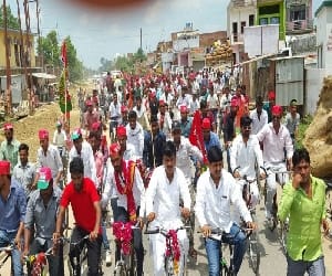 mla fainted in samajwadi party rally