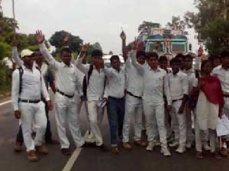 The agitation by students for fee 