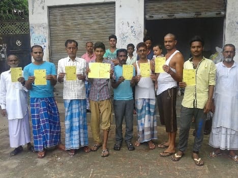 Refused to ration cards