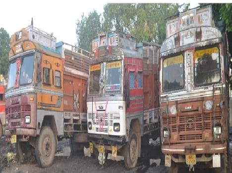 Eight trucks loaded with wheat caught in raids