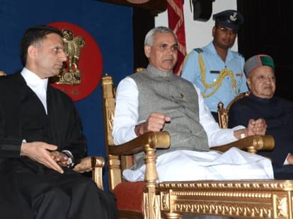 acharya dev vrat take oath as 27th governor of himachal.