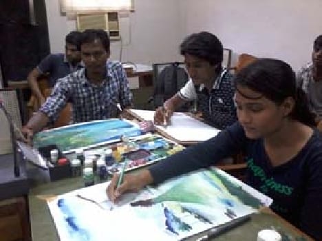Paint on canvas are attired monsoon