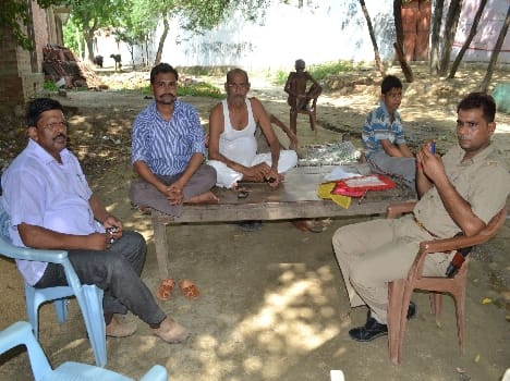 People from both communities met at night in the ruins throat