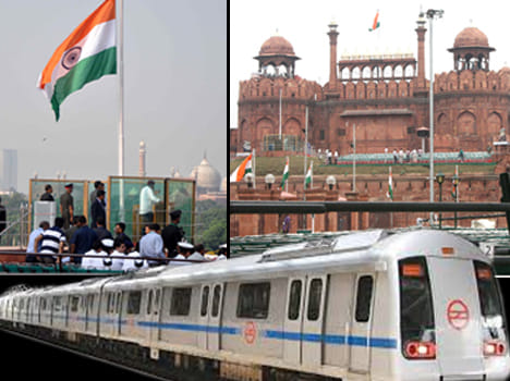go to see celebration of freedom by metro without spend a single rupee