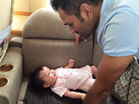 ms dhoni's daughter ziva's video viral