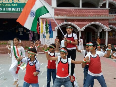 Gracefully waved tricolor