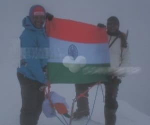 Arunima Sinha climbed at world fifth highest peak.