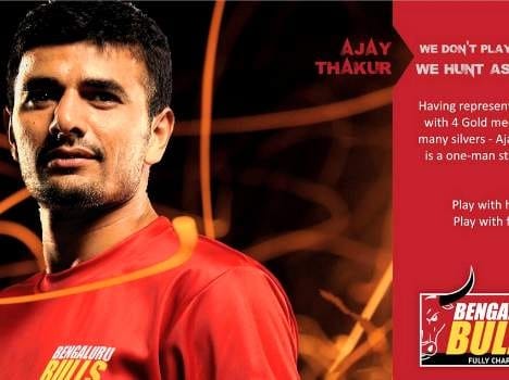 pro kabaddi league player ajay thakur in top three raider.