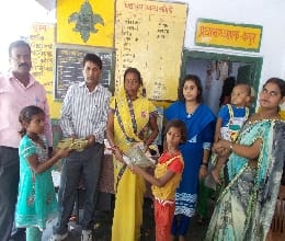 Planted, distributed uniforms to children