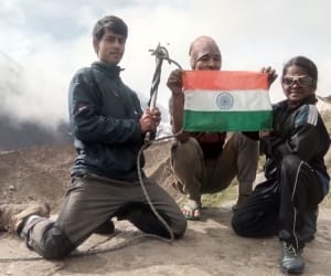 nine year old girl preparing for everest climbing.