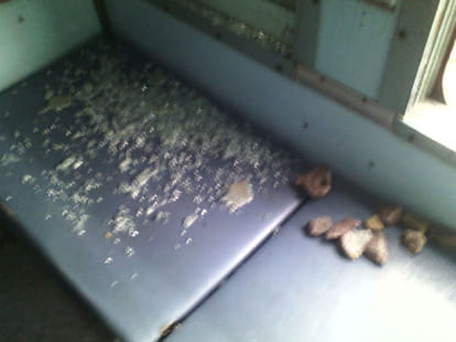 loot in three coaches of  kalka express train