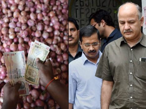 Onions Politics at hipe, AAP attack NAFED. 