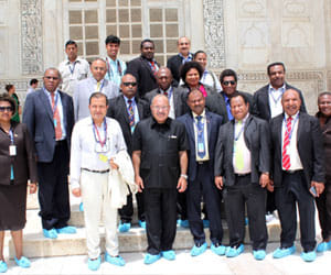prime minister of twelve countries saw tajmahal