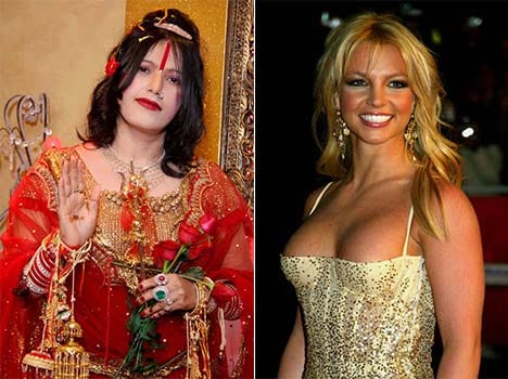connection between radhe maa and britney spears