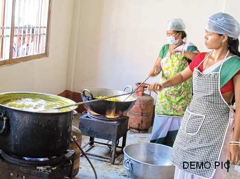 shamefull deed by teacher, give party by using midday meal