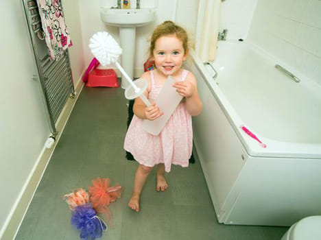 Girl, 2, eats everything she can see - including TOILET BRUSHES - due to rare condition