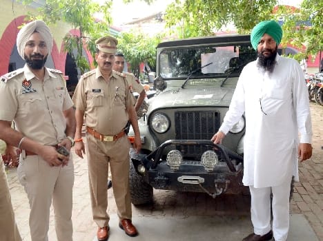 Punjab recovered from the stolen Jeep Lakhimpur