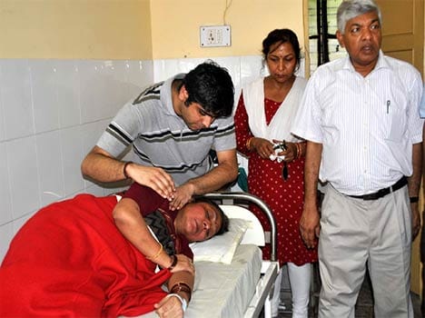 why in uttar pradesh additional commissioner of allahabad has gone in unconscious condition?
