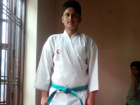 Pulkit won gold in inter school competition