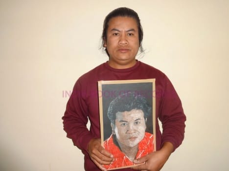 mukesh thapa painting won USA most popular award.