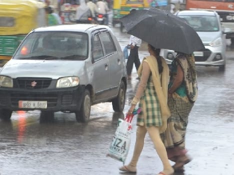  People in the rain relief