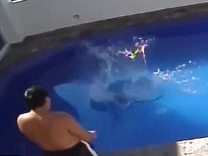 three-year-old girl's died after throwing in a pool by her stepfather