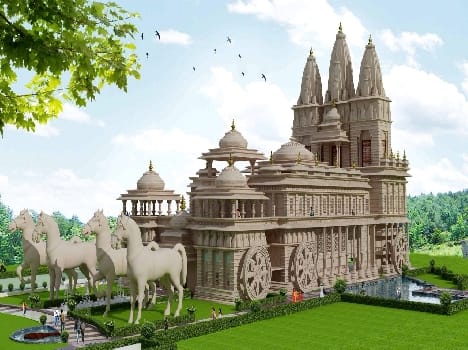 Krishna - Arjuna chariot themed temple