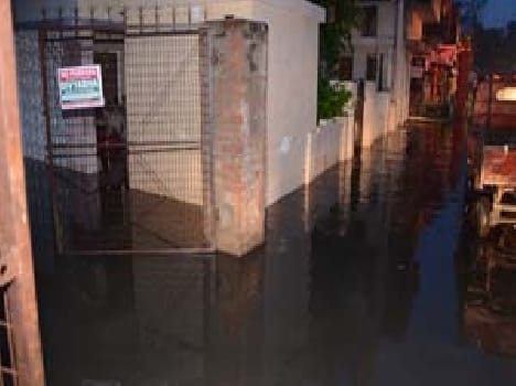 Sometime in the rain waterlogging everywhere