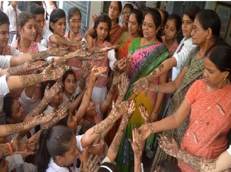 Raksha Bandhan festival events were held in schools
