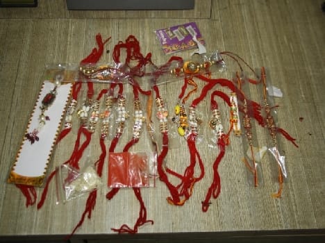 rakhi for banke bihari from foreign