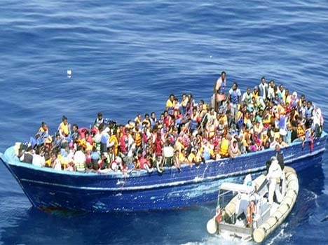 boats capsize off libya