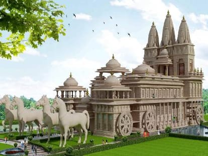 world first krishan arjun temple made at kurukshetra