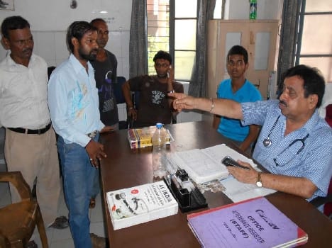 Four , including a doctor Employees were absent